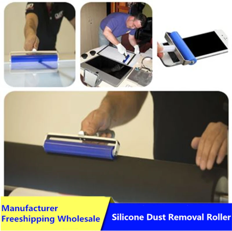Antiestático do Silicone do Rolo Pegajoso da Ferramenta da Sala de Limpeza da Remoção da Poeira do Pwb Industrial com Han Rolo Pegajoso Smt Plástico do Pwb Lcd - Imagem 5