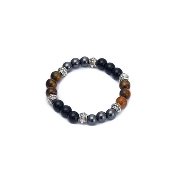 

Magnetic Therapy Slimming Bracelet Anti Cellulite Natural Black Frosted Stone Mixed Color for Health Care Weight Loss&fat Burner