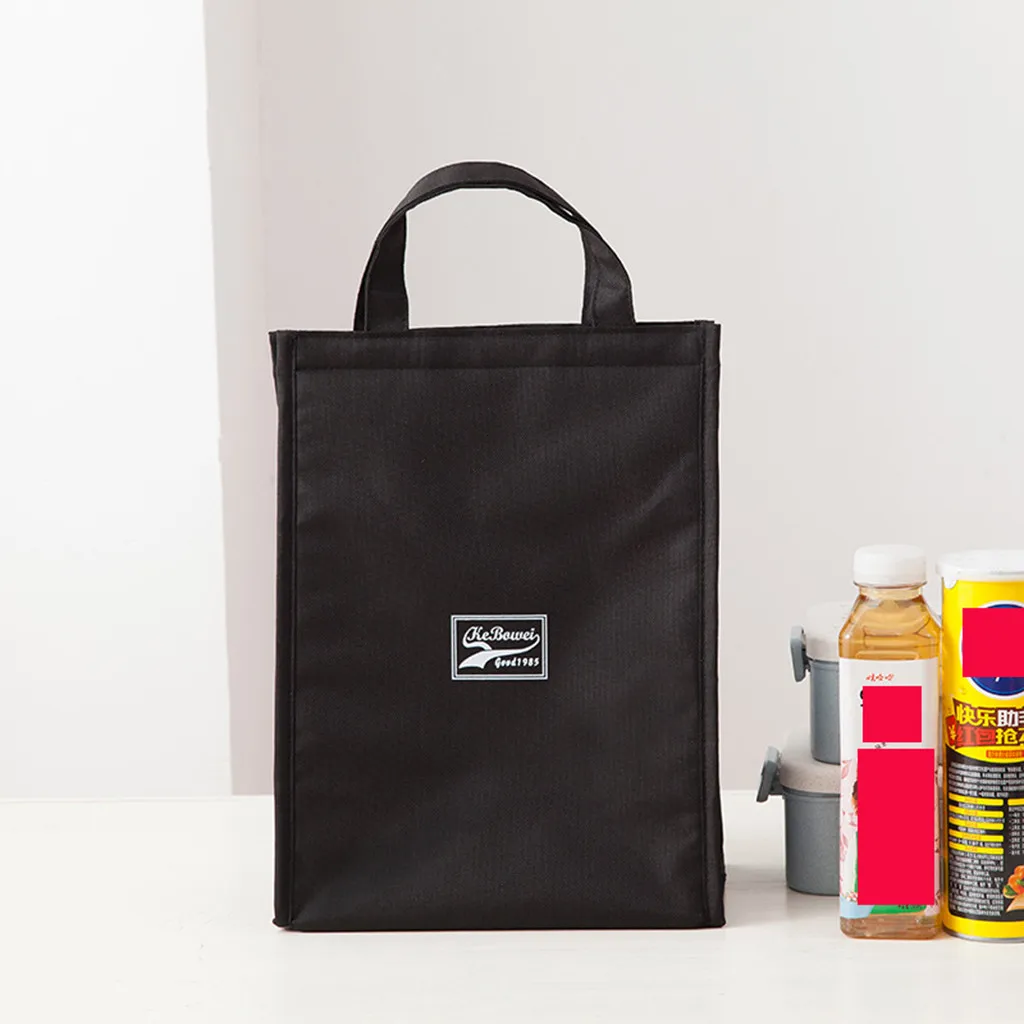 Модная Портативная Термосумка для ланча, сумка для еды, свежая сумка Bento, сумка для офиса, пикника, холода, Оксфорд, изоляционный органайзер, большая сумка для ланча