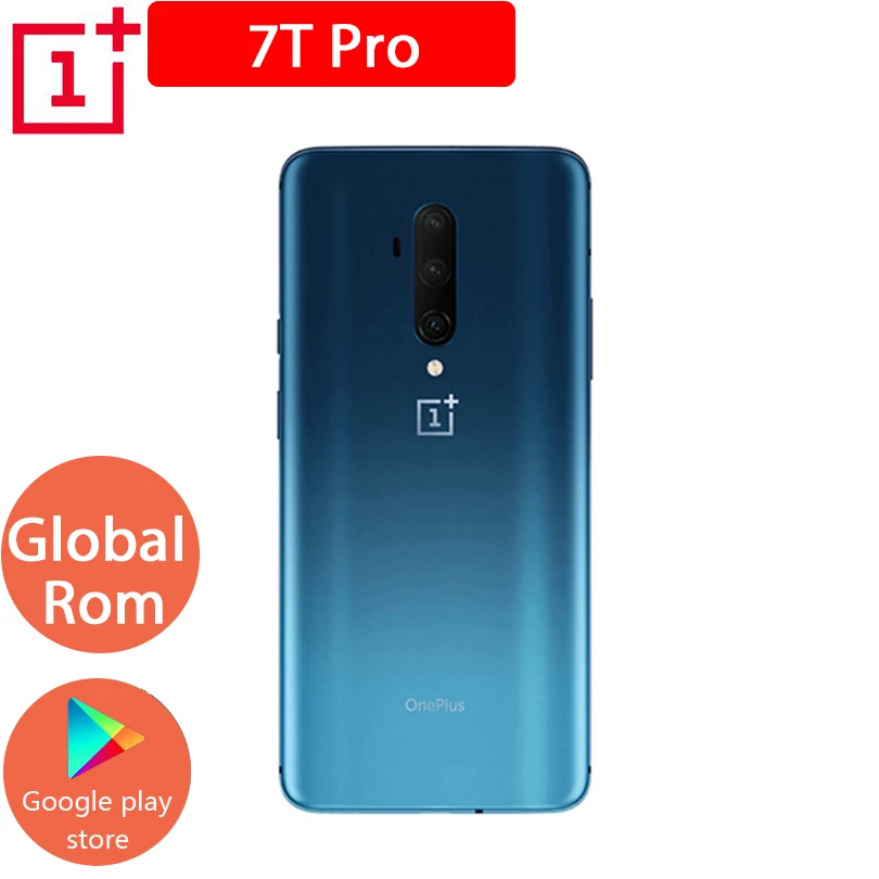 Смартфон OnePlus 7T Pro с глобальной прошивкой Snapdragon 855 Plus 6,67 ''жидкий AMOLED экран 90 Гц камера 48 МП UFS 3,0 wifi gps