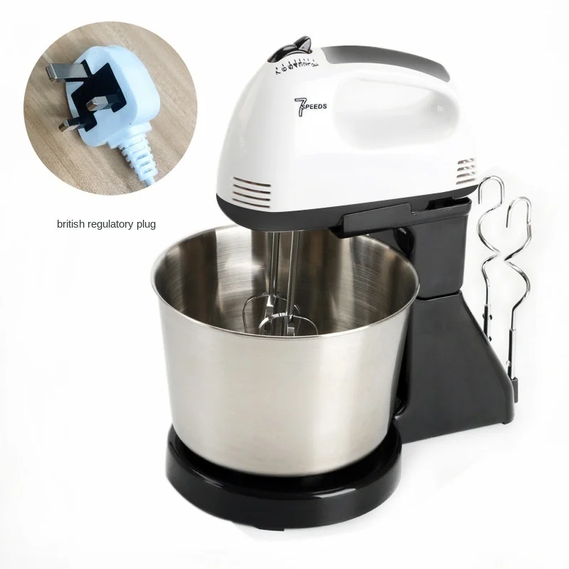 110 V to 220 V Electric Household Desktop Egg Cream and Batter Handheld Hand Mixer Milk Frother Stand Mixer Food Mixer