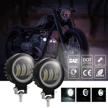 

New 30w 4 Inch Motorcycle Spotlight LED Dirt Bike Work Light External Square Spotlights