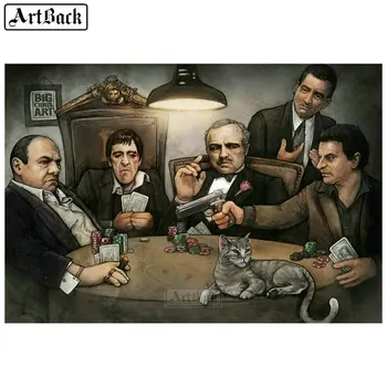 

Full square, round, diamond painting, godfather, portrait, movie icon, diy, canvas, mosaic, diamond art, cross stitch, sticker