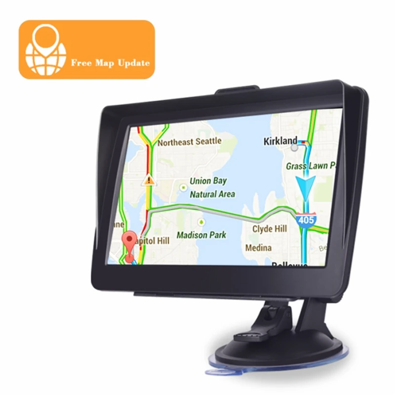 Sistema di navigazione GPS per auto da 7 pollici con parasole 256 16 GB per camion Sat Navigator Trasmettitore FM Mappe gratuite - Image 2