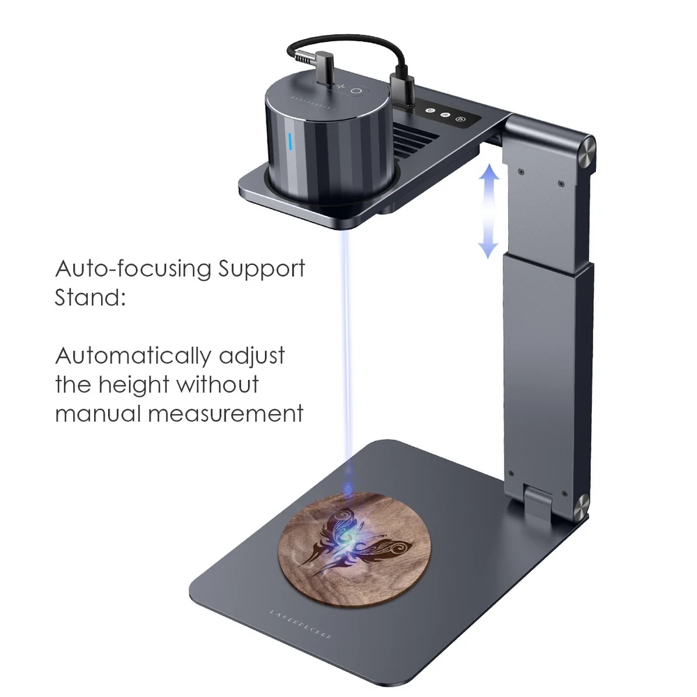 butcher block woodworking bench LaserPecker Pro Laser Engraver Auto Focus Stand Magnet Retaining Flap Small Portable Folding Protection Plate Protective Shields garage woodworking bench