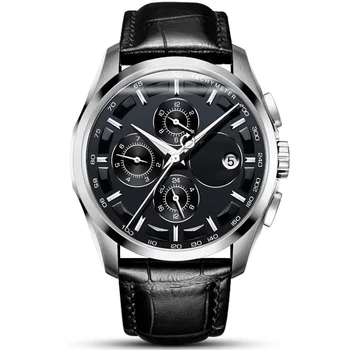 

Carnival Automatic Mechanical Watch Men Waterproof Multi Functional Male Wristwatches Fashion Luxury Genuine Leather Watch