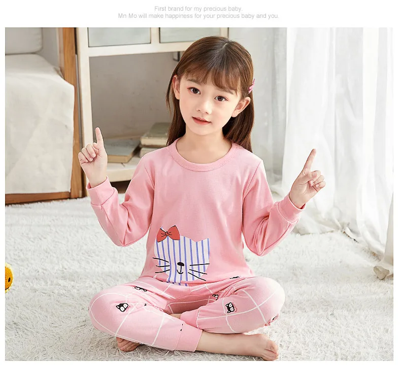 Детские пижамы; детские пижамы с длинными рукавами и рисунком для девочек и мальчиков; детские пижамы для маленьких девочек; костюмы; одежда для сна для мальчиков; одежда для сна