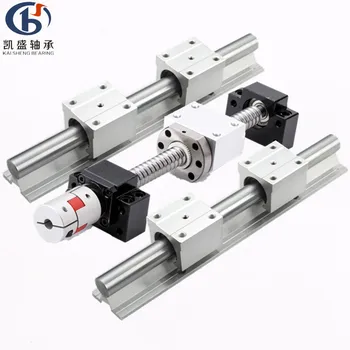 

sfU1605 Ball Screw BK+BF12 standard processing SBR20UU+BKBF12mm linear track support sbr20 axle Guide + a group of spherical pro