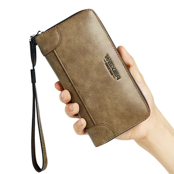 

Mens Wallets Waterproof Men's Coin Purse Retro Casual Long Slim Wallet Large Capacity Business Card Holder Men Clutch Money Bags