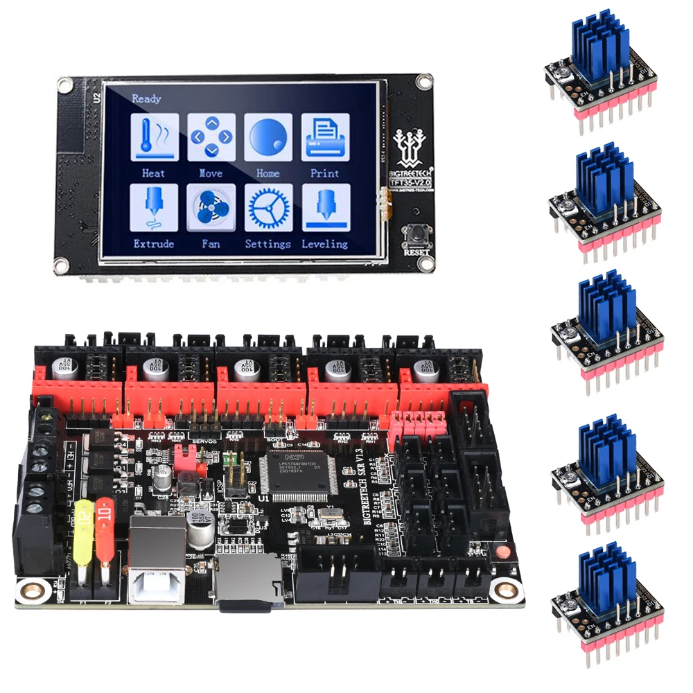 Плата управления BIGTREETECH SKR V1.3 32 бит + TMC2208 TMC2130 BLTouch TFT35 запчасти для сенсорного
