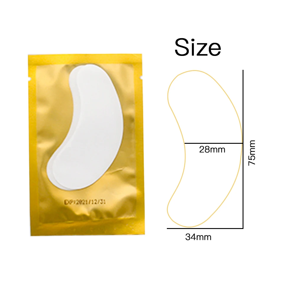 100 пар накладки для глаз волокно наращивание ресниц бесплатные наращивания