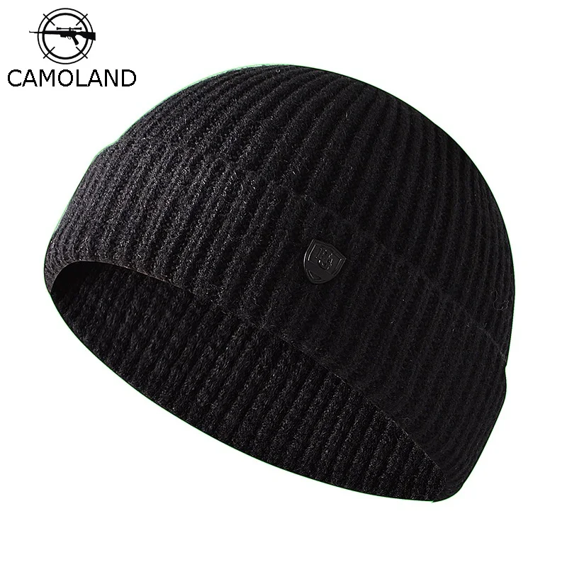 

CAMOLAND Autumn Soft Warm Knitted Hats For Women Men Short Hip Hop Hat Casual Skullies Beanies Male Outdoor Skullcap Bonnet Hats