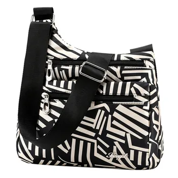 

Vintage Women Shoulder Bag Large Capacity Nylon Women Messsenger Bag Ethnic Style Flower Print Ladies Travel Crossbody Bags#H25