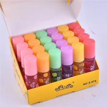 

6 Colors Random Lip Balm Colorless Lip Plumper Oil Color Sexy Cute Fruit Lipstick Waterproof Moisturizing Plumper Lip Oil TSLM1