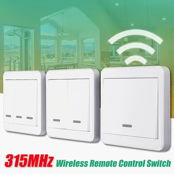 

1/2/3-Way 315MHz RF Wireless Remote Control Switch 10M Wall Panel Transmitter New Arrival