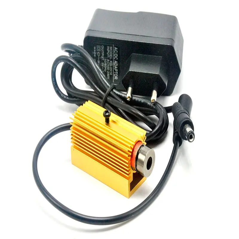

Focusable 5mw 650nm Red Laser Diode Dot/Line LED Module 13x42mm w/ 5V Adapter w Heatsink