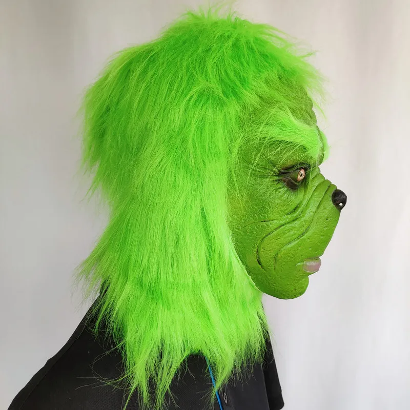 Santa Grinch Cosplay Mask How The Grinch Stole Christmas Latex Masks
