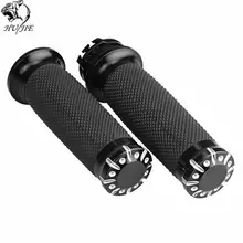 Maction мотоциклетные черные 1,25 ''резиновые ручки для Harley Touring Sportster 883 1200 Iron XL VRSC Dyna Softail на заказ 1996