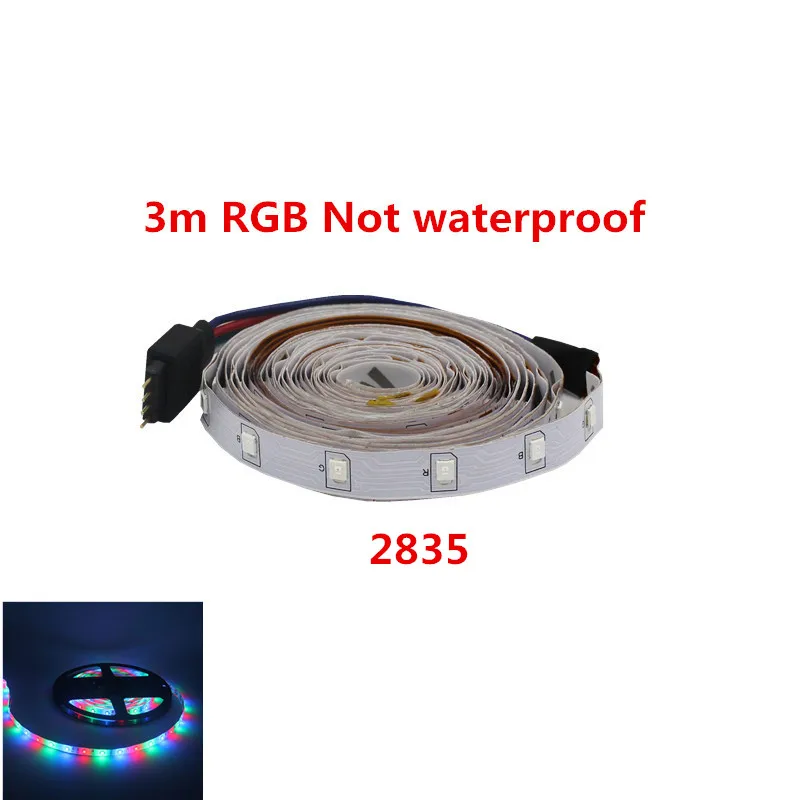 5M RGB 2835SMD Водонепроницаемый Светодиодные ленты 12v неоновый светильник - Emitting Color: 3mrgb Not waterproof