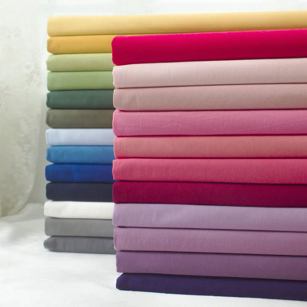145x50cm solid color poplin Cotton Fabric DIY Children's Wear Cloth Make Bedding Quilt Decoration Home 160-180g/m | Дом и сад