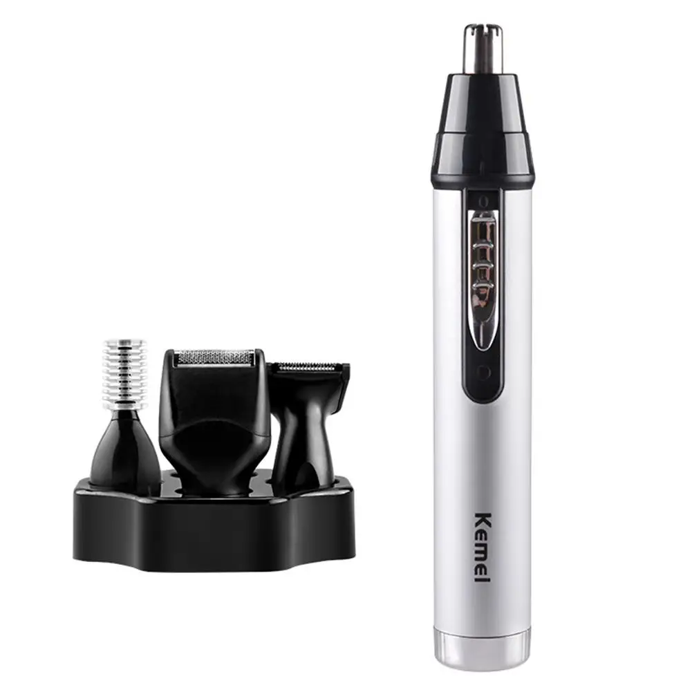 

MeterMall 4-in-1 Multifunctional Washable Electric Nose Hair Trimmer Set Eyebrow Shaper Hair Sideburn Trimmer Face Care Tool Kit