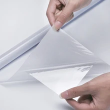 30/45/60/80/90cmPVC матовая пленка для стекол Водонепроницаемый Стекло Стикеры для дома, спальни, ванной офиса конфиденциальности скрабы Мороз без клея