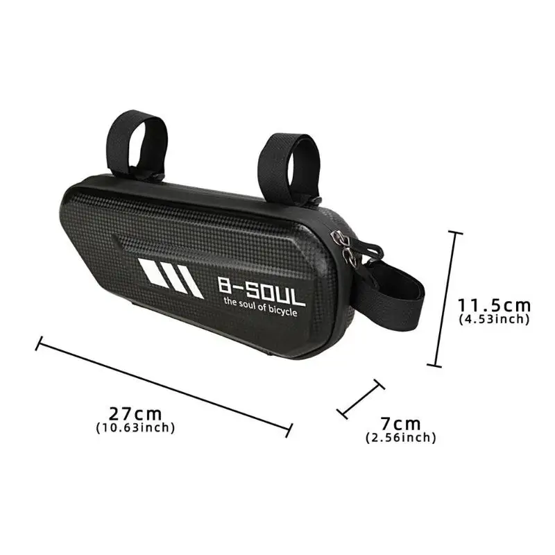 B-SOUL Bicycle Triangle Bag Waterproof Hard Shell Mountain Bike Top Bag