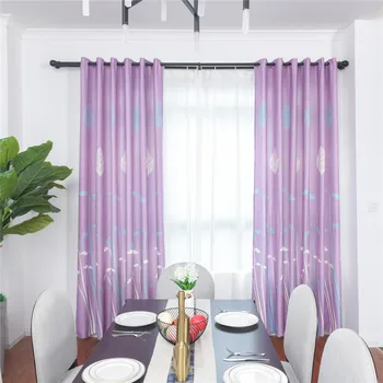 

Modern Planted Beige Sprouts Design Blackout Curtains Kids Thick Curtain For Living Room Bedroom Kitchen Window Panel