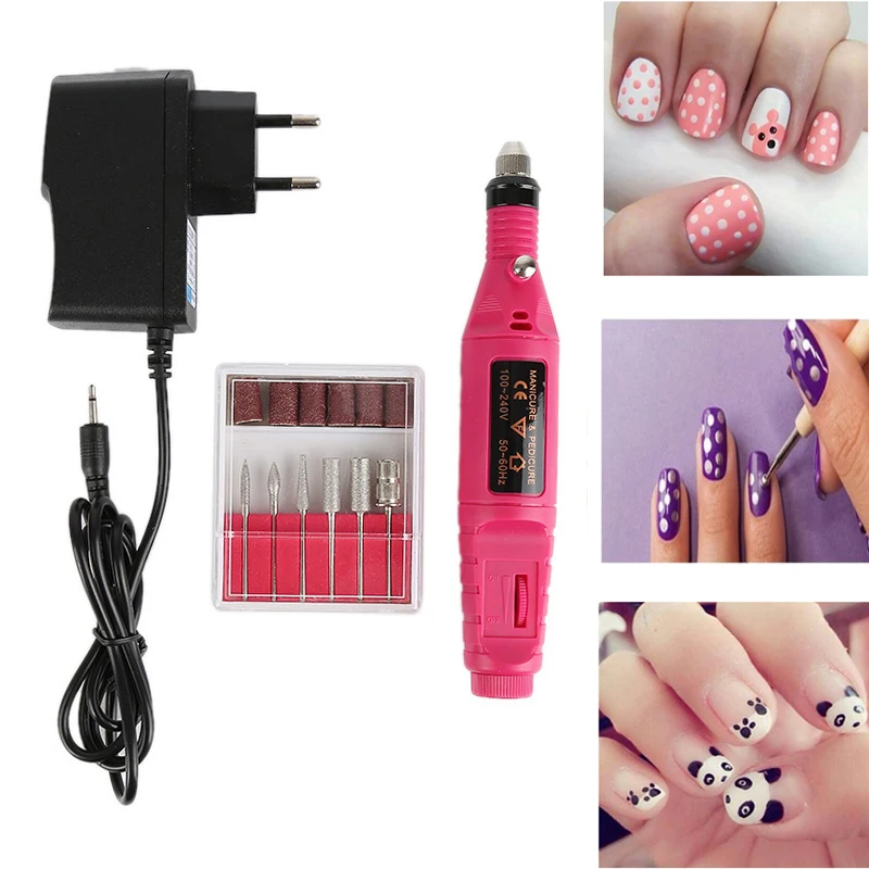 

20000RPM Electric Nail Drill Machine Manicure Kit Pedicure Nail Drill File Gel Remover Polishing Tools Strong Nail Equipment Set