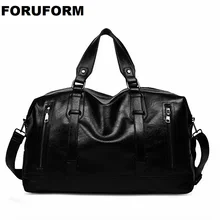 Качественная Дорожная сумка на выходные, черная сумка из искусственной кожи, сумки для спортзала для пар, ручная сумка для мужчин и женщин, модная спортивная сумка для сна, LI-2727