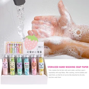 

Disposable Portable Travel Boxe Soap Portable Mini Paper Soap Travel Soap Paper Washing Hand Bath Clean Scented Slice Sheets 1pc