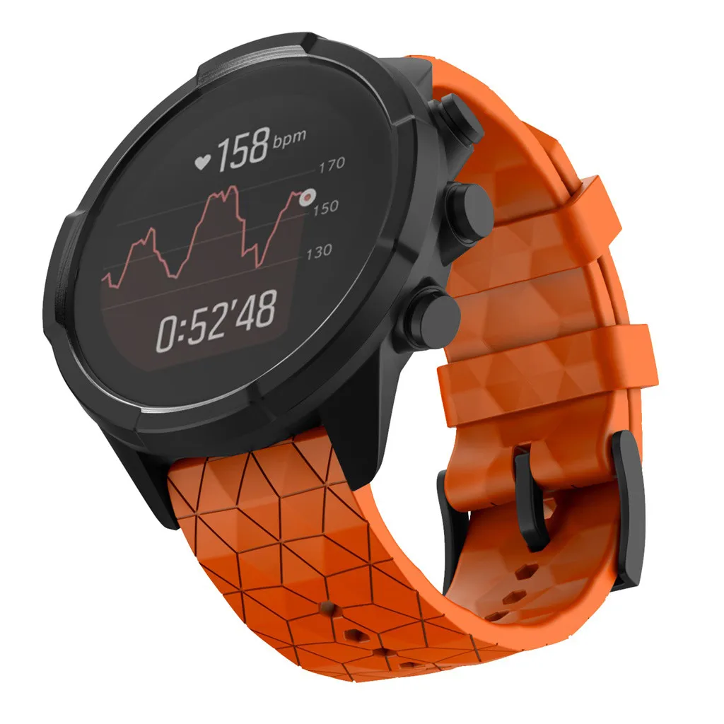 Ouhaobin сменный силиконовый ремень для SUUNTO 9/Baro Смарт часы ремешок 24 мм спортивные наручные часы с ремешком 830#2