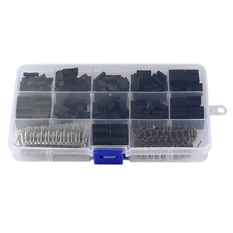 

620Pcs Dupont Connector 2.54mm, Dupont Cable Jumper Wire Pin Header Housing Kit, Male Crimp Pins+Female Pin Terminal Connector