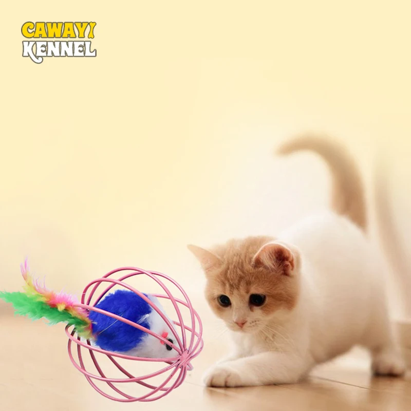 

Cat Interactive Toy Scratch Ball Simulated Mouse Rat Cage mouse pet cat toy cat scratch ball toy mouse pet supplies cat toy