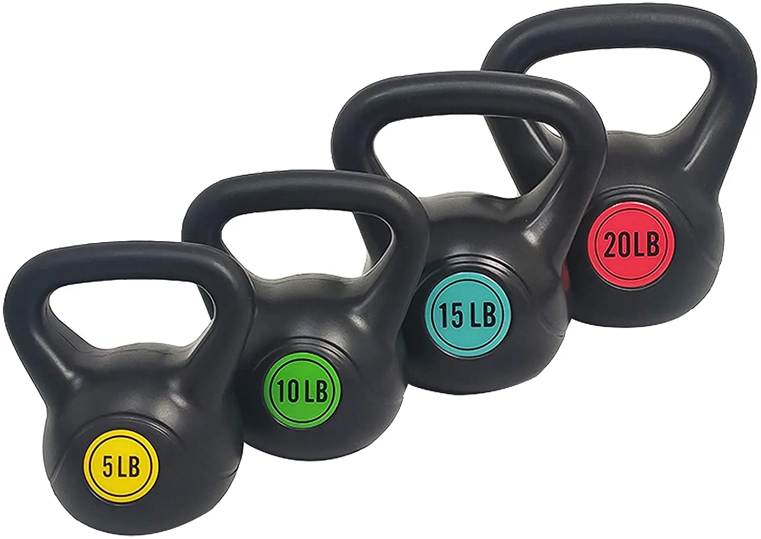 Wide Grip Kettlebell Exercise Fitness Weight Set 50 lbs SetWeight