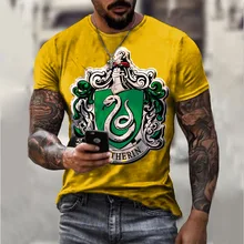 T shirt manches courtes col rond homme, estival et décontracté, avec motif Animal imprimé serpent en 3d