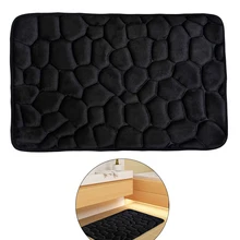 Stone Veins Carpet Bathroom Mat Flannel Anti-Slip Kitchen Bath Mat Carpet Bathroom Toliet Rug Washable Tapete For Bathroom Home