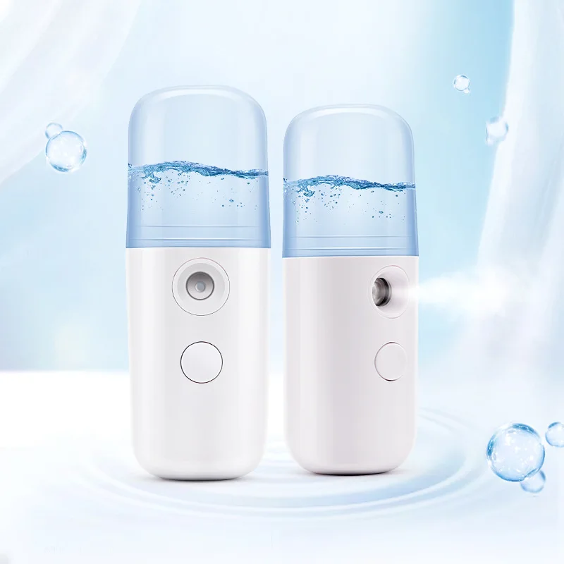 

Nano-Hydrating Water Beauty Instrument Steam Face Meter Cold Spray Machine USB Rechargeable Portable Facial Humidifier