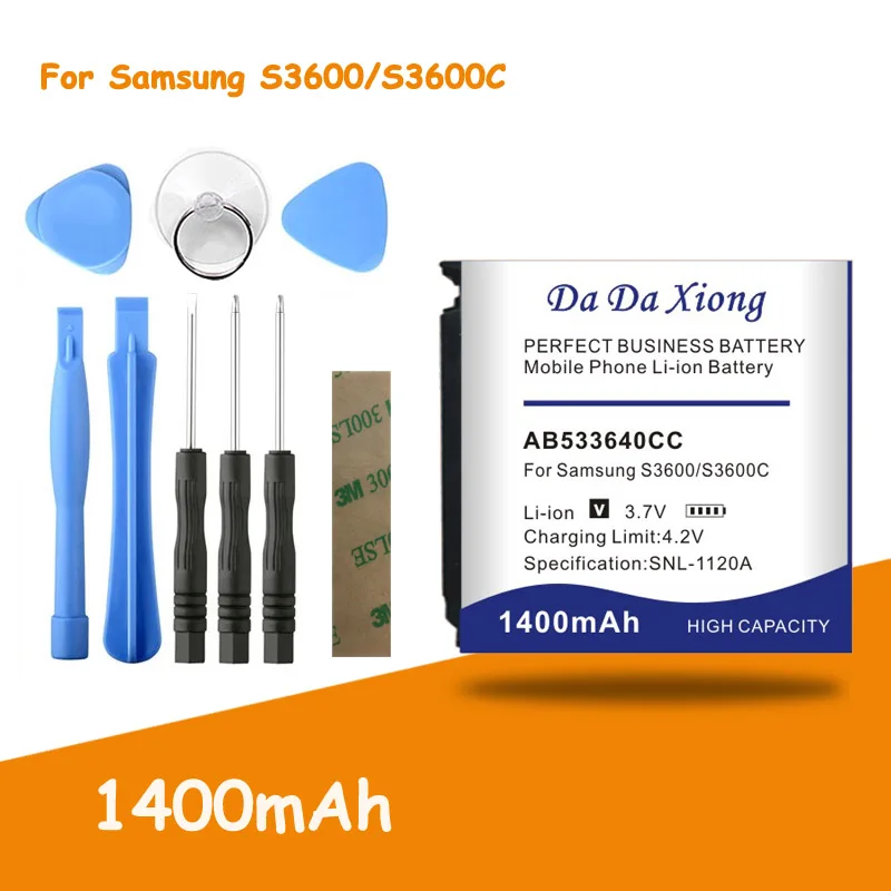 Аккумулятор AB533640CC/ AB533640CU 1400 ма · ч для Samsung S3600 S3600C SGH F330 1 2 5 2|Аккумуляторы