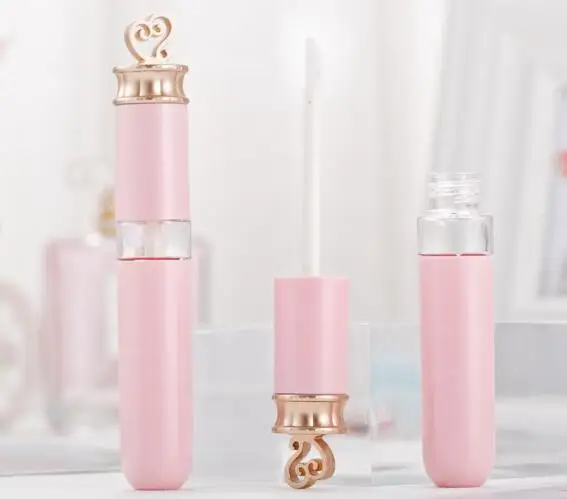 

Пустой Розовый Блеск для губ трубка 7 мл блеск для губ контейнер DIY косметические контейнеры