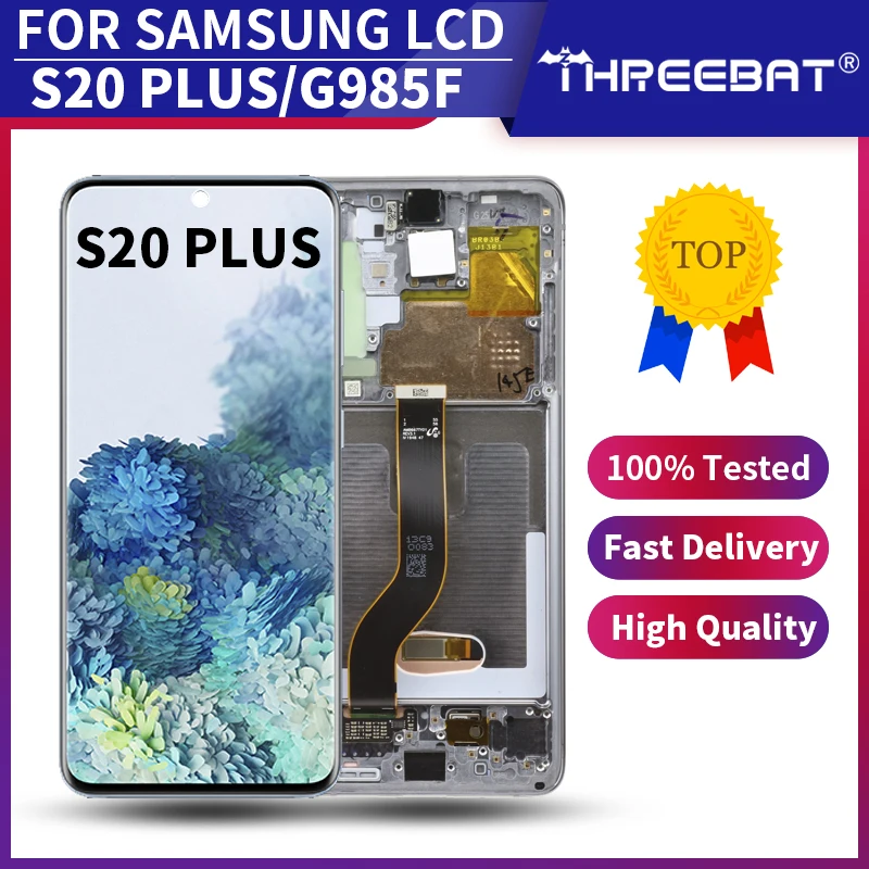 ЖК-дисплей Super AMOLED 6 7 дюйма для Samsung Galaxy S20 PLUS G985 G985F G985F/DS сенсорный экран с