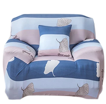 

Knitted Cotton Geometic Floral Printing Elastic All-inclusive Corner Sofa Cover Removable Spandex Stretch Protective Couch Cover