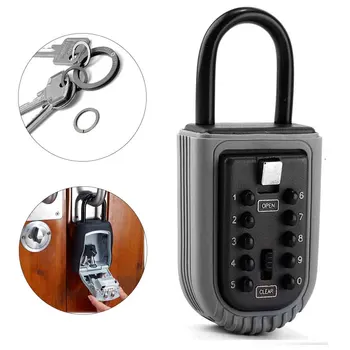 

For Realtor Padlock Indoor Outdoor Zinc Alloy Real Estate Storage 10 Digit Combination Key Lock Box Safe Home Garage Password