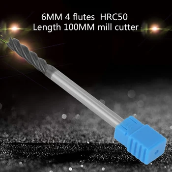 

4 Flutes Mill Cutter Shank Tungsten Carbide End Metalworking Grinding CNC HRC50
