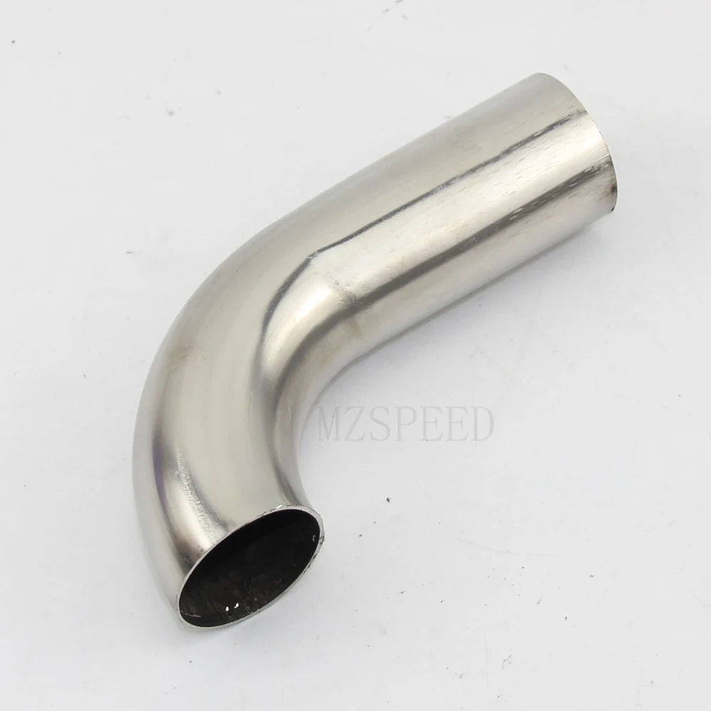 Car Exhaust Pipe Muffler Stainless Steel Elbow 90 Degree Angle Pipe to Reduce Diameter 1PCS