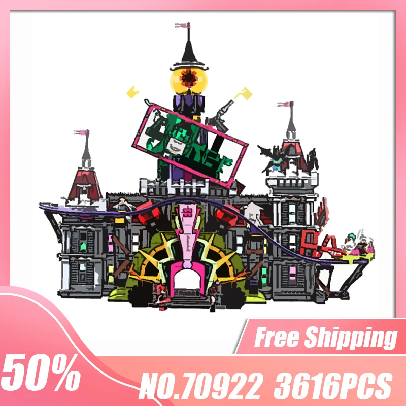 MOC Amusement Park Facilities The Joker Manor Compatible 07090 70922 Model Building Blocks Brick Kid Toy Birthday Gifts Set | Игрушки и