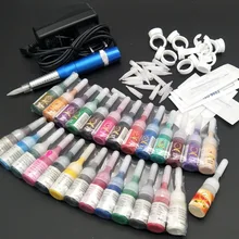 Новинка на ру профессиональная Перманентная ручка для макияжа, тату, бровей, губ, косметическая машинка, набор игл, наконечники, чернила, Перманентный макияж, комплект поставки