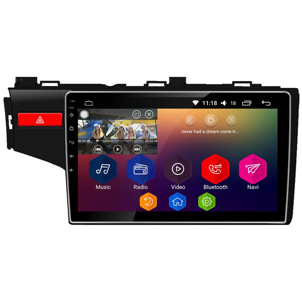 

10.1" IPS 4G DSP Carplay Android 8 Octa Core 4GB RAM 64GB ROM RDS Car DVD Multimedia Player Stereo For Honda Fit Jazz 2014-2018