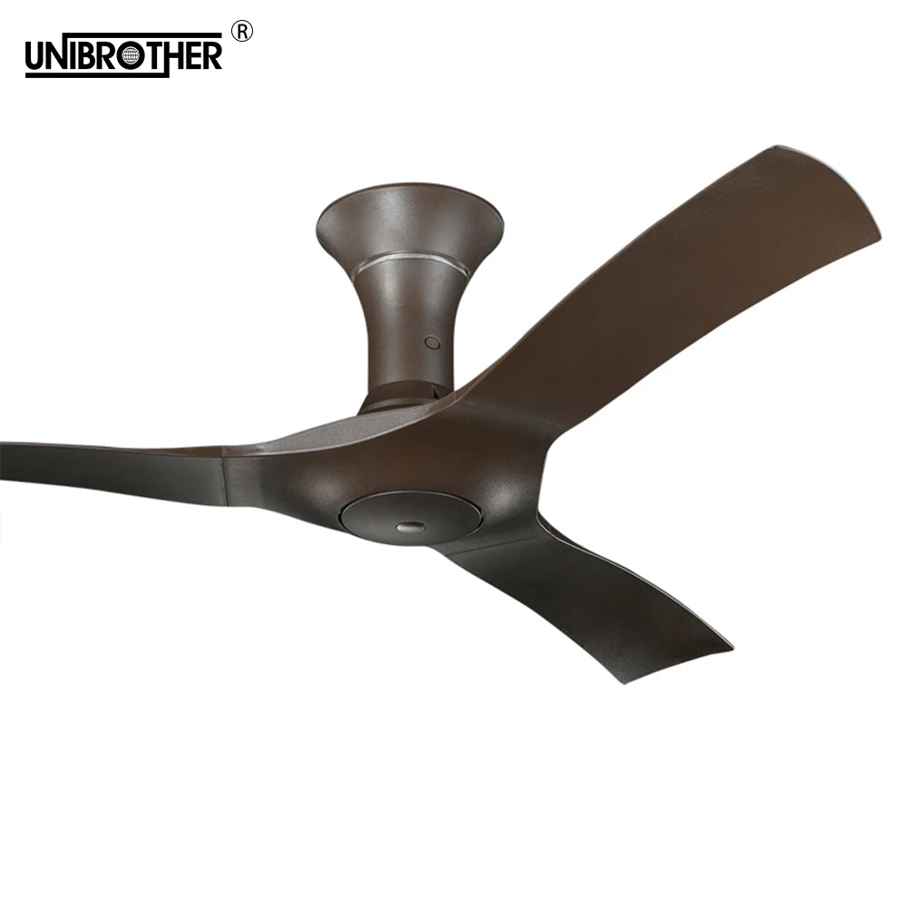 Günstig Holz 54 inch Decke Fan Mit Fernbedienung Moderne Nordic 3 ABS Klingen Dachboden Ohne Licht Esszimmer Lampe Fan 220v