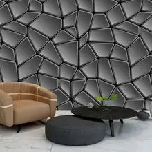 Изготовитель на заказ скандинавские современные абстрактные Геометрические черно-белые ТВ обои для рабочего стола